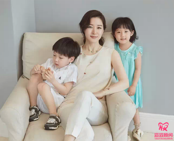 李英愛和龍鳳胎兒女